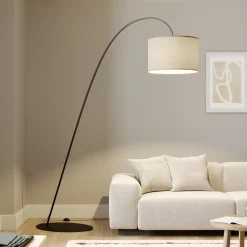 Buelampe Alice med tekstilskjerm, kaffe