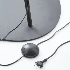 Buelampe Alice med tekstilskjerm grå