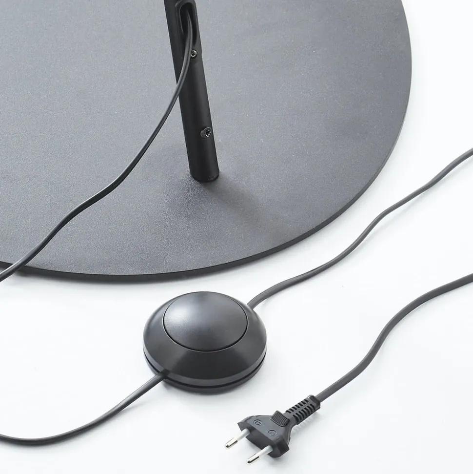 Buelampe Alice med tekstilskjerm grå