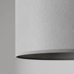 Buelampe Alice med tekstilskjerm grå