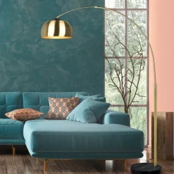 Buet gulvlampe Argentina, messing