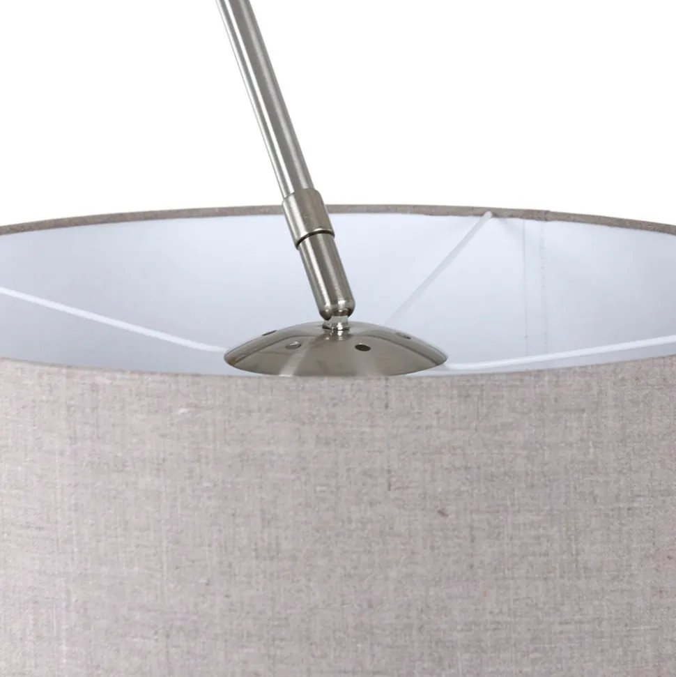 Buet gulvlampe Sparkling Light sølv/gjørme