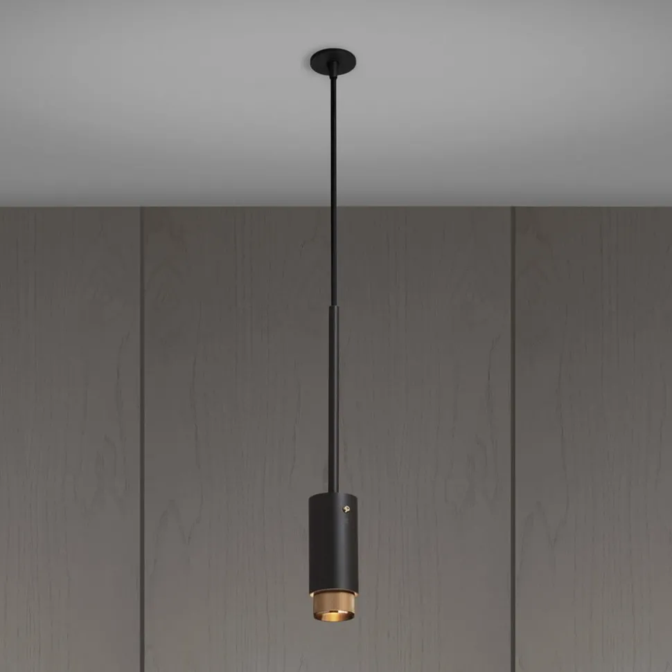 Buster + Punch Exhaust hengelampe grafitt/messing