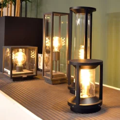 Cadix sokkelbelysning i støpt aluminium 50 cm