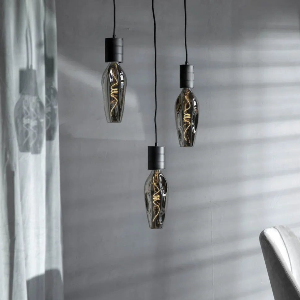 Calex Barcelona LED-pære E27 4W 1 800 K dim titan