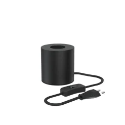 Calex bordlampe i sylinderform, svart