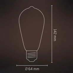 Calex E27 ST64 LED 3,5W LED filament gull 821