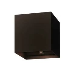 Calex LED oppladbar utendørs vegglampe med sensor, opp/ned, svart