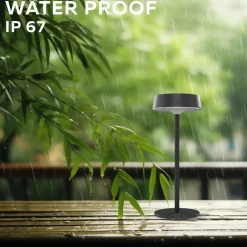 Calex LED-bordlampe Parma, dimbar, svart