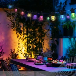 Calex LED-lyslenke Vibey, lengde 10 m, fjernkontroll, RGBIC, CCT