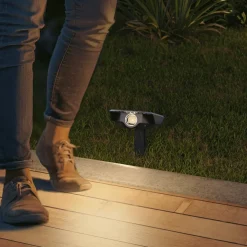 Calex LED-spot med jordspyd Padoa, 2-pak, svart