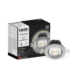 Calex Smart downlight Innfelt taklampe, stål
