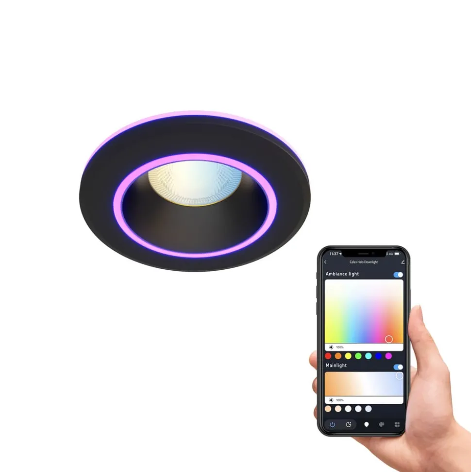Calex Smart Halo downlight CCT RGB svart