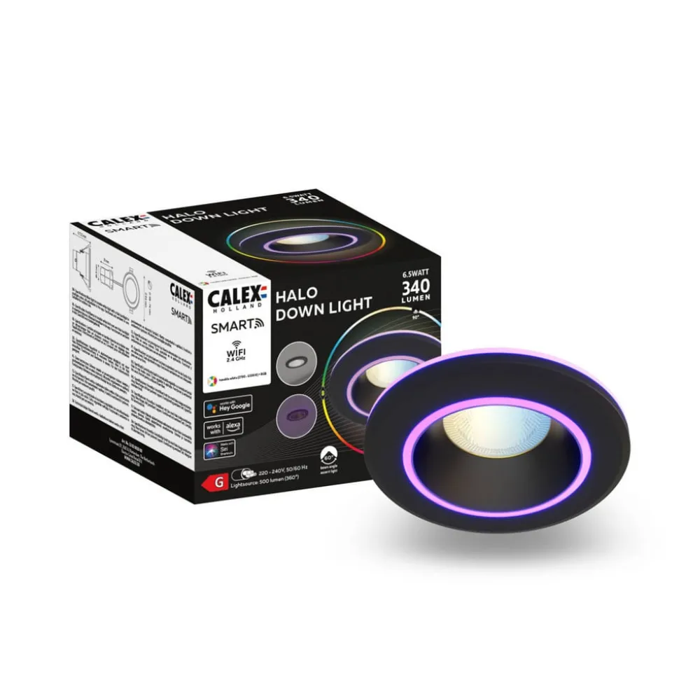 Calex Smart Halo downlight CCT RGB svart
