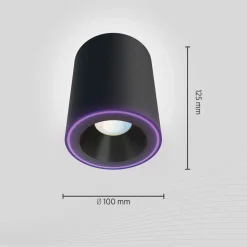 Calex Smart Halo Spot LED downlight, svart