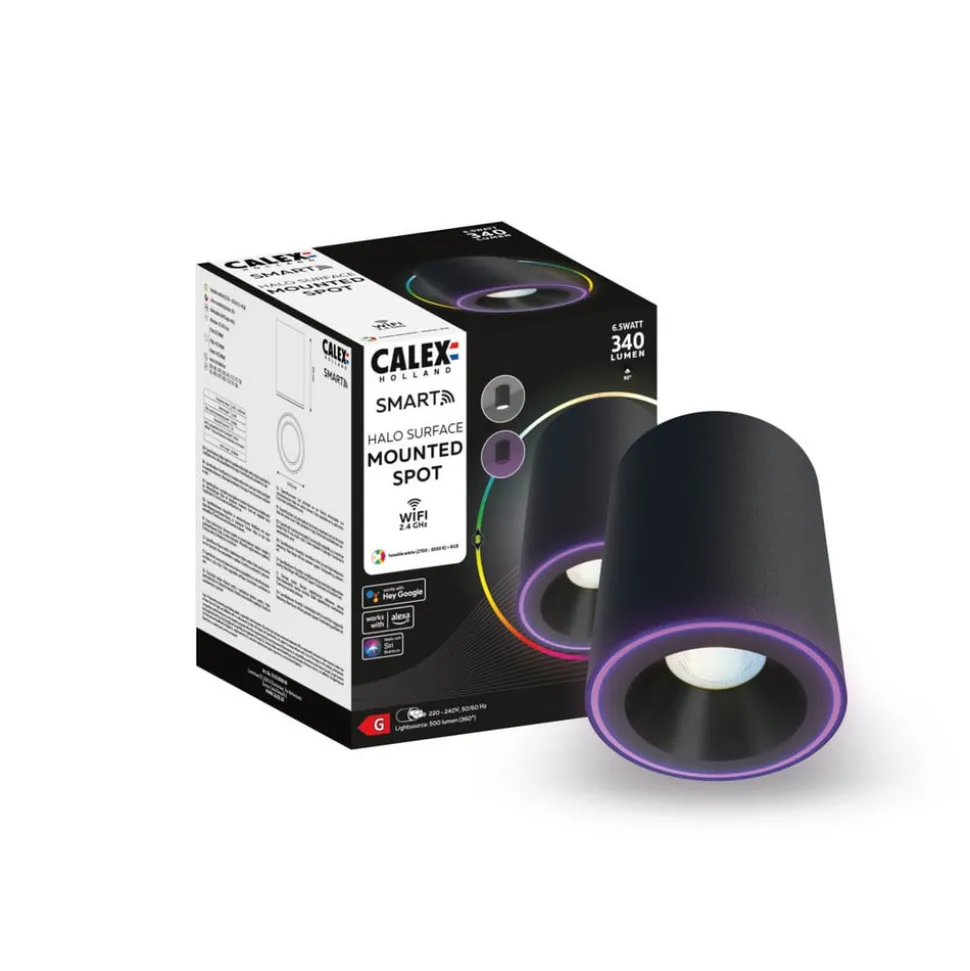 Calex Smart Halo Spot LED downlight, svart