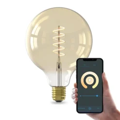 Calex Smart LED E27 7W G125 1800 - 3000 K Glødetråd 2-pak