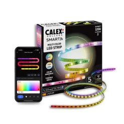 Calex Smart LED-stripe Striplight, lengde 5 m, CCT, RGB, WLAN