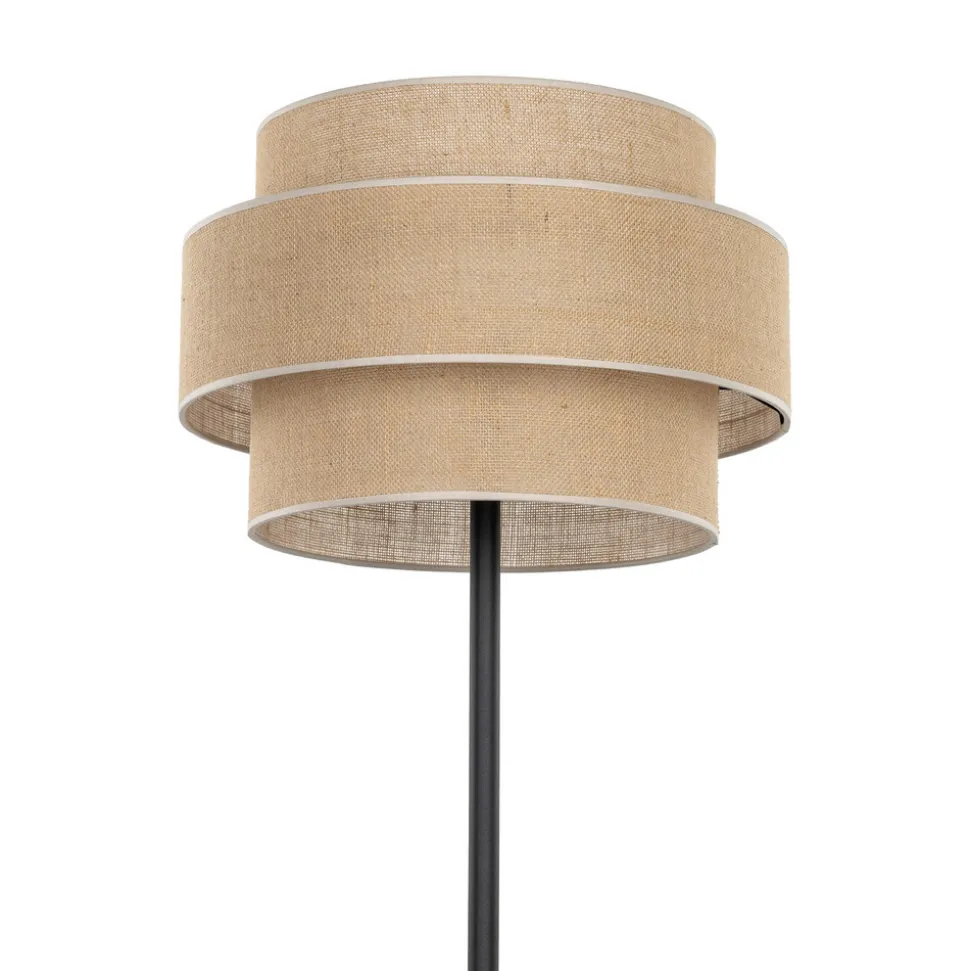 Calisto gulvlampe, jute, sylinder, naturbrun, høyde 155 cm