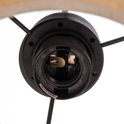 Calisto vegglampe, jute, naturbrun, bryter