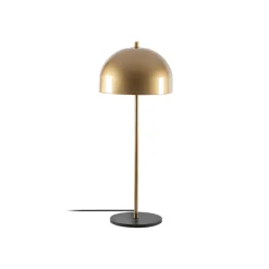 Can NT-134 bordlampe, gull, halvsirkelformet skjerm