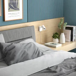 CAN TILT veggspot, hvit, 10 x 10 cm, metall, bryter, USB