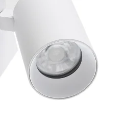 CAN TILT veggspot, hvit, 10 x 10 cm, metall, bryter, USB