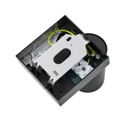 CAN TILT veggspot, svart, 10 x 10 cm, bryter GU10 i metall