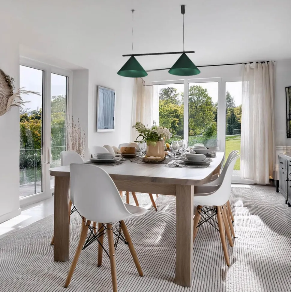 Capital hengelampe, grønn, 2 lyskilder, Ø 46 cm, GX53