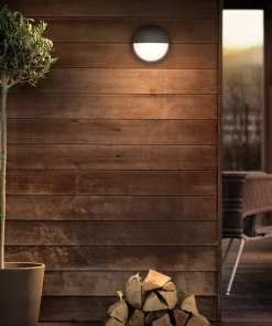 Capricorn - antrasittfarget LED-vegglys, IP44