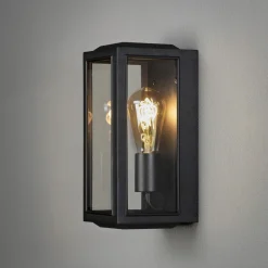 Carpi utendørs vegglampe, svart, 18 x 30 cm