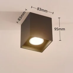 Carson - Downlight i svart for utenpåliggende tak