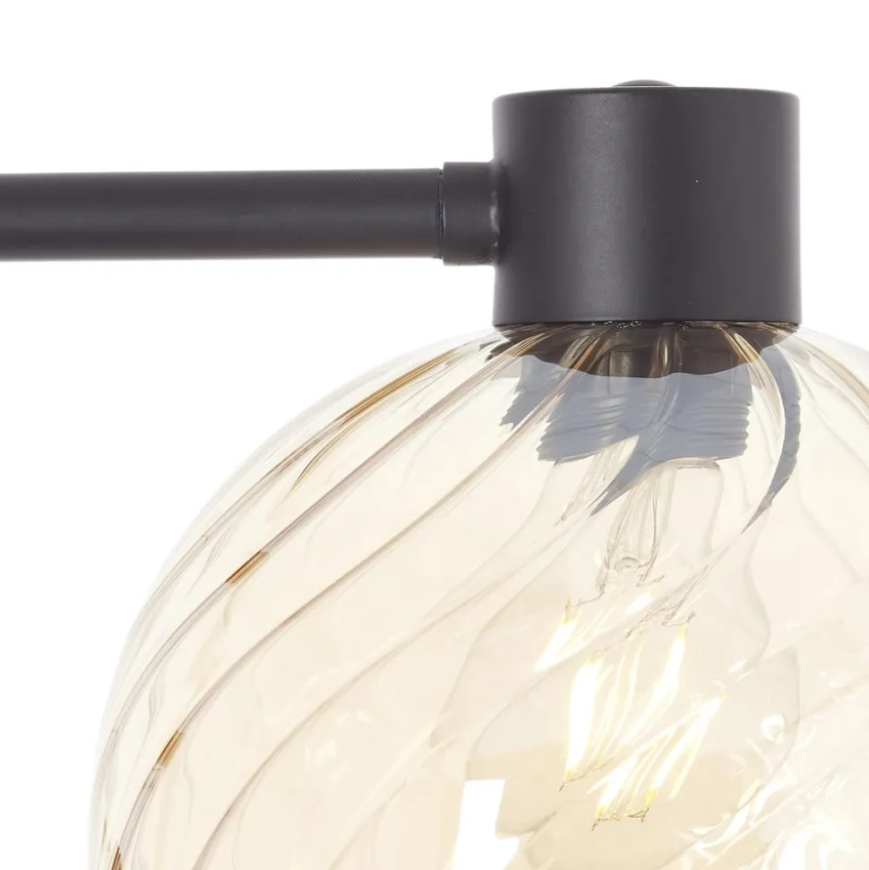 Casto gulvlampe, høyde 150 cm, rav, glass/metall