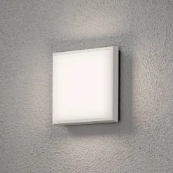 Cesena utendørs LED-vegglampe, kvadratisk
