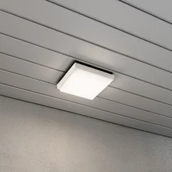 Cesena utendørs LED-vegglampe, kvadratisk