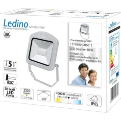 Charlottenburg utendørs LED-spot sølv 30W 4 000 K