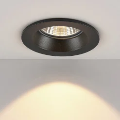 Chicco Round downlight 7W 30° 3 000 K svart