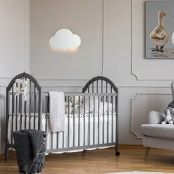 Cloud vegglampe, hvit, stål, indirekte lys, 38 x 27 cm