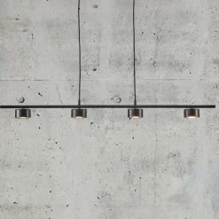 Clyde LED-hengelampe, 4 lyskilder, rettformet