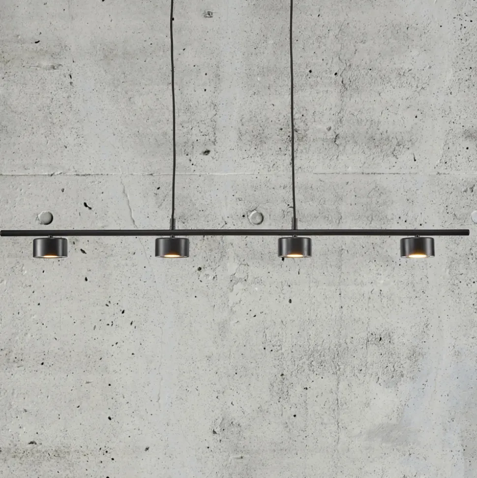 Clyde LED-hengelampe, 4 lyskilder, rettformet