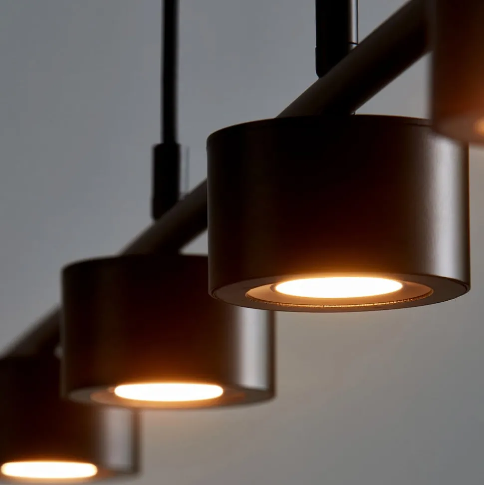 Clyde LED-hengelampe, 4 lyskilder, rettformet