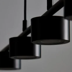 Clyde LED-hengelampe, 4 lyskilder, rettformet