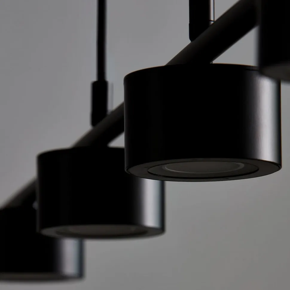 Clyde LED-hengelampe, 4 lyskilder, rettformet