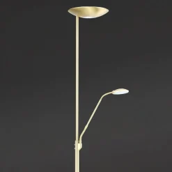 Cobra LED-uplight med leselampe i messing