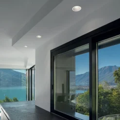 Comfort innfellingslampe, rund, matt hvit