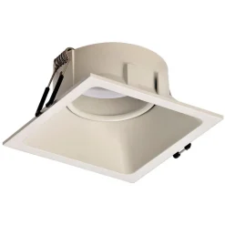 Comfort innfellingslampe, kantet, matt hvit