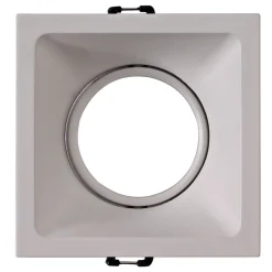 Comfort innfellingslampe, kantet, matt hvit