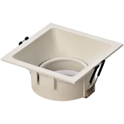 Comfort innfellingslampe, kantet, matt hvit