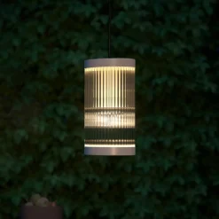 Coupar utendørs pendellampe, Ø 13 cm, hvit