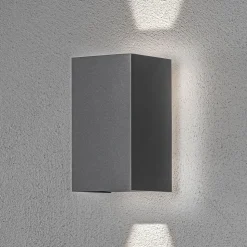 Cremona utendørs LED-vegglampe med bakgrunnslys